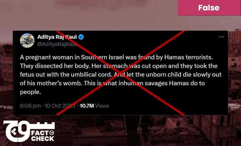 Hamas did not cut open Israeli pregnant woman’s stomach and take out the fetus